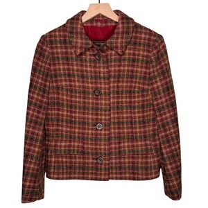 Vintage Munrospun Tweed Jacket Blazer Textured Wool Blend Small